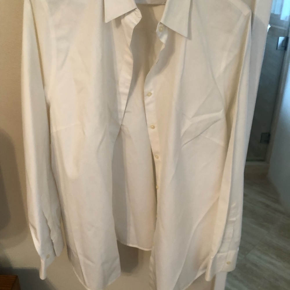 Women’s Jones New York 1X Off White Dress Oxford Shirt